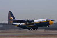 164763 @ AFW - US Navy Blue Angels C-130 Fat Albert at Alliance Airport, Fort Worth - by Zane Adams