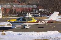 N13690 @ 7B9 - Cessna Cardinal lined up for takeoff at Ellington, CT - by Dave G