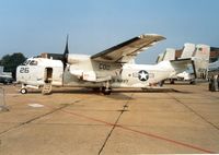 162172 @ MHZ - C-2A Greyhound of VR-24, the US 6th Fleet support squadron based at Sigonella, in the static display at the 1992 Mildenhall Air Fete. - by Peter Nicholson