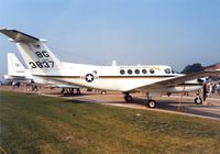 163837 @ MHZ - UC-12M Huron of the US Naval Air Facility at Mildenhall on display at the 1992 Mildenhall Air Fete. - by Peter Nicholson