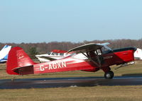 G-AGXN @ EGLK - NICE AUSTER FROM POPHAM EGHP. THIS A/C HAS A TRANSPARENT ACCESS DOOR ON THE RIGHT SIDE - by BIKE PILOT