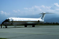 159116 @ LBPD - NATO Secretary-General Jaap de Hoop Scheffer paid a visit to the 2005 Co-operative Key exercise. His transport was this C-9B.