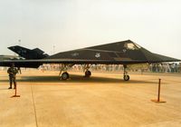 85-0830 @ MHZ - F-117A Nighthawk of 37th Fighter Wing in the static park at the 1992 Mildenhall Air Fete. - by Peter Nicholson