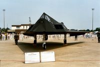 85-0830 @ MHZ - F-117A Nighthawk of the 37th Fighter Wing at Tonopah on display at the 1992 Mildenhall Air Fete. - by Peter Nicholson