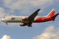 SP-LLD @ EGLL - On finals to runway 27L. Hybrid Centralwings scheme. Built in 1994. c/n 27256/2589. Operated by LOT - Polish Airlines. - by Glyn Charles Jones