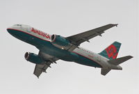 N802AW @ KLAX - America West  A319-132, 25R departure KLAX. - by Mark Kalfas