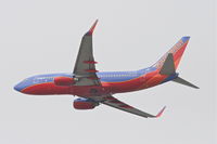 N466WN @ KLAX - Southwest Boeing 737-7H4, 25R departure KLAX. - by Mark Kalfas