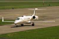 I-ERJC @ EGNV - Learjet 45 at Durham Tees Valley Airport in 2003. - by Malcolm Clarke