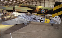 BAPC240 @ X4EV - Messerschmitt Bf-109G-6/R-6 (replica) at The Yorkshire Air Museum, Elvington, UK in 1998. - by Malcolm Clarke