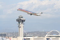 N456AA @ KLAX - American Airlines MD-82, 25R departure KLAX. - by Mark Kalfas