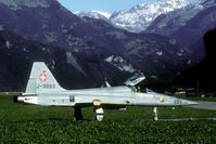 J-3093 @ LSMM - With the sun sinking into Lake Brienz the late afternoon sun lights up the whole Meiringen valley.