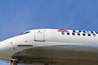 N907DA @ KLAX - Delta Airlines MD-90-30 , short final 25L KLAX. - by Mark Kalfas