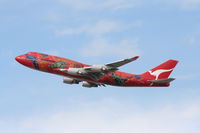 VH-OEJ @ KLAX - Qantas Boeing 747-438 Wunala Dreaming, 25R departure KLAX. - by Mark Kalfas