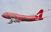 VH-OEJ @ KORD - Qantas Boeing 747-438 Wunala Dreaming, 25R departure KLAX. - by Mark Kalfas