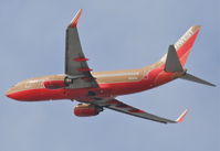 N735SA @ KLAX - Southwest Boeing 737-7H4, 25R departure KLAX. - by Mark Kalfas