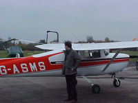 G-ASMS @ EGCB - Refuelling at Barton. - by Jamie T