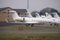 8P-MSD @ EGGW - G550 at Luton - by Terry Fletcher