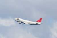 N638US @ KLAX - Northwest Airlines Boeing 747-251B , 24R departure KLAX. - by Mark Kalfas