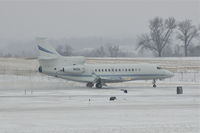 N12U @ CID - Rolling out after landing on Runway 27 during snow shower