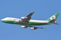 B-16483 @ UKLA - EVA AIR CARGO Boeing 747-45EF, 25L departure KLAX. - by Mark Kalfas