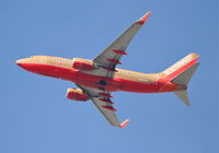 N723SW @ KLAX - Southwest Boeing 737-3H4, 25R departure KLAX. - by Mark Kalfas