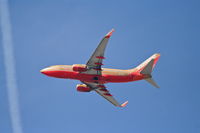 N723SW @ KLAX - Southwest Boeing 737-3H4, 25R departure KLAX. - by Mark Kalfas
