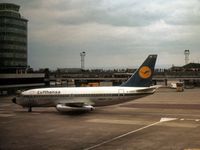 D-ABFE @ EGCC - Boeing 737-230C of Lufthansa named Trier at Manchester in May 1975. - by Peter Nicholson