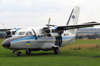UR-SKD @ EGSP - Let L-410UVP Turbolet at Peterborough Sibson Airfield  in 2005. - by Malcolm Clarke