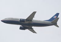 N370UA @ KLAX - United Airlines Boeing 737-322, 25R departure KLAX. - by Mark Kalfas