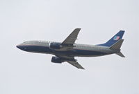 N370UA @ KLAX - United Airlines Boeing 737-322, 25R departure KLAX. - by Mark Kalfas