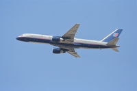 N566UA @ KLAX - United Airlines Boeing 757-222, 25R departure KLAX. - by Mark Kalfas