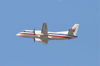 N398AM @ KLAX - american Eagle SAAB 340B, 25R departure KLAX. - by Mark Kalfas
