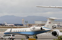 01-0065 @ KLAX - USAF Gulfstream Aerospace  Gulfstream V/C-37A, 01-0065 (cn 652). on the ramp KLAX. - by Mark Kalfas