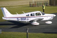G-BGPJ @ EGBO - Part of a busy aviation scene at Wolverhampton (Halfpenny Green) Airport on a crisp winters day - by Terry Fletcher