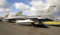 90-0796 @ EGQL - General Dynamics F-16DG Night Falcon (401). Flown by 31st FW from Aviano at RAF Leuchars Battle of Britain Air Show in 1997. - by Malcolm Clarke