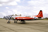 G-TJET @ EGSU - Lockheed T-33A at Duxford Airfield in 1984. - by Malcolm Clarke