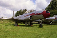 55-4433 @ FLIXTON - Lockheed T-33A at the Norfolk & Suffolk Aviation Museum, Flixton in 1989.. - by Malcolm Clarke