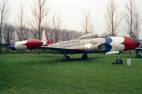 51-9036 @ X4WT - Lockheed T-33A at the Newark Air Museum, Winthorpe in 1992. - by Malcolm Clarke
