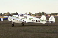 G-AKKB @ EGTC - Miles M-65 Gemini 1A at Cranfield Airport in 1989. - by Malcolm Clarke