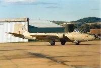 XH135 @ EGQL - Canberra PR.9 of 1 Photo Reconnaissance Unit at RAF Wyton displayed at the 1989 RAF Leuchars Airshow. - by Peter Nicholson