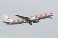 N353AA @ EBBR - Flight AA089 is taking off from RWY 07R - by Daniel Vanderauwera