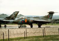 XV332 @ EGQL - Buccaneer S.2B of 237 Operational Conversion Unit at RAF Lossiemouth on the flight-line at the 1989 RAF Leuchars Airshow. - by Peter Nicholson