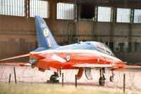 XX240 @ EGQL - Hawk T.1 of 4 Flying Training School at RAF Valley on the flight-line at the 1989 RAF Leuchars Airshow. - by Peter Nicholson