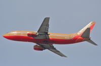 N652SW @ KLAX - Southwest Airlines Boeing 737-3H4, 25R departure KLAX. - by Mark Kalfas