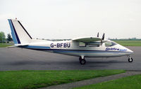 G-BFBU @ EGTC - Partenavia P-68B Victor at Cranfield Airport in 1996. - by Malcolm Clarke