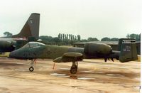 81-0955 @ EGVA - A-10A Thunderbolt, callsign Boar 95, of 511th Tactical Fighter Squadron/81st Tactical Fighter Wing at RAF Bentwaters on the flight-line at the 1987 Intnl Air Tattoo at RAF Fairford. - by Peter Nicholson