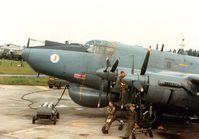 WL756 @ EGVA - Shackleton AEW.2 named Mr. Rusty of 8 Squadron on the flight-line at the 1987 Intnl Air Tattoo at RAF Fairford. - by Peter Nicholson