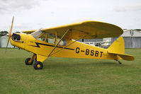 G-BSBT @ FISHBURN - Piper J-3C-65 Cub at Fishburn Airfield, UK in 2009. - by Malcolm Clarke