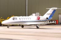 N525DT @ EGBJ - Cessna 525A at Staverton Airport - by Terry Fletcher