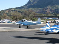 N8582H @ SZP - 1947 North American NAVION, Continental E225 upgrade, many mods, taxi - by Doug Robertson